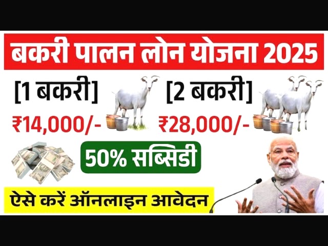 बकरी पालन लोन योजना 2025