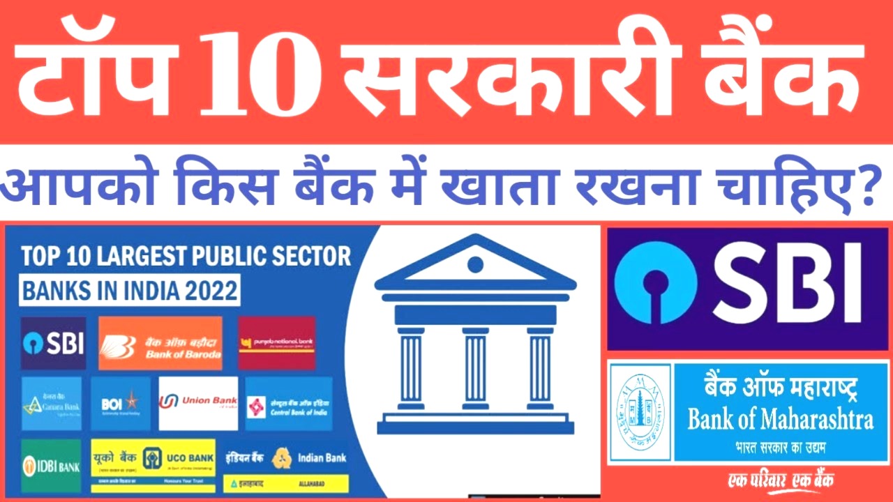 भारत के टॉप 10 सरकारी बैंक 2025
